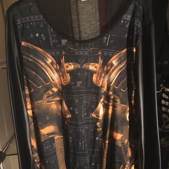 Black and gold top leather sleeves - Picture 4 of 4